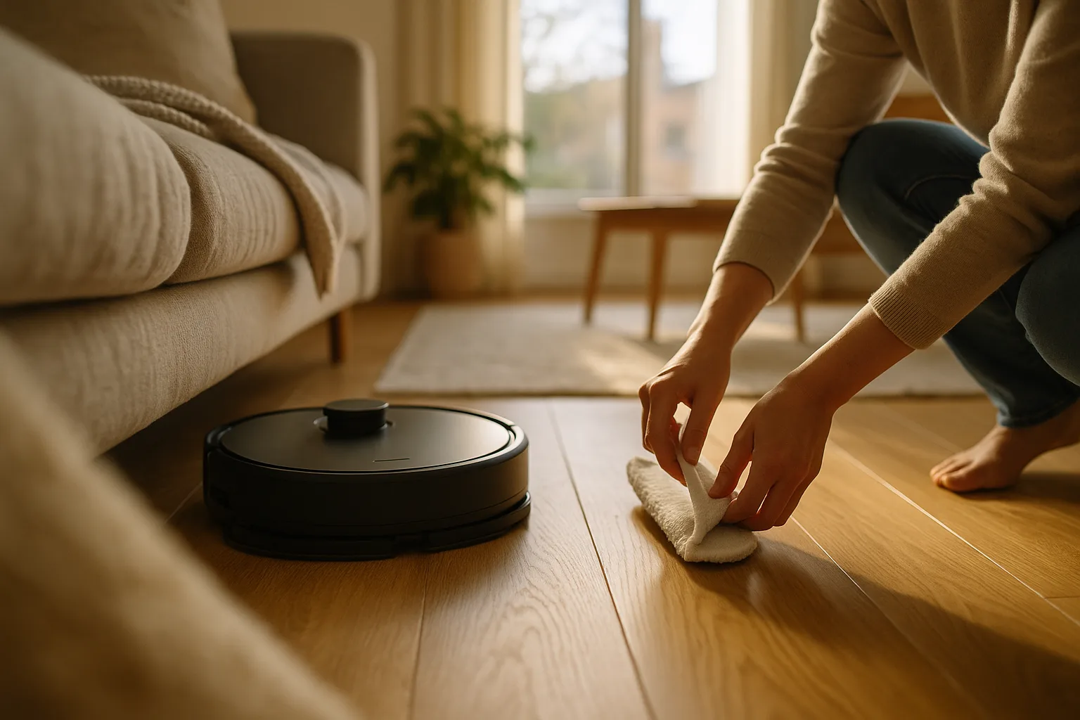 Les astuces pour maximiser l'efficacité de votre aspirateur robot laveur dans des espaces restreints — Utiliser les Paramètres Intelligents pour une Performance Optimisée