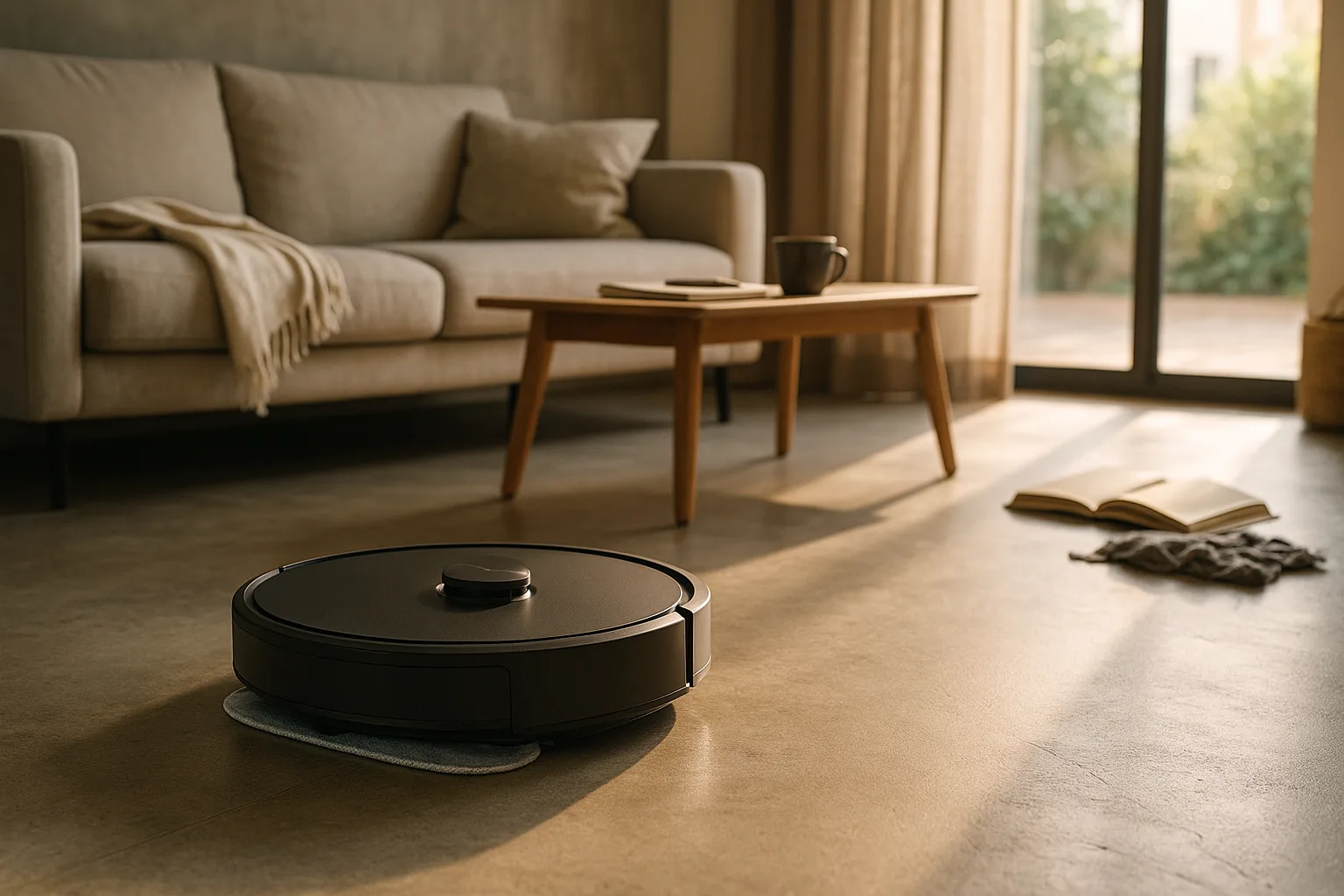 Comment choisir un aspirateur robot laveur pour un sol en béton ciré ? — La gestion des obstacles et des transitions sur le béton ciré