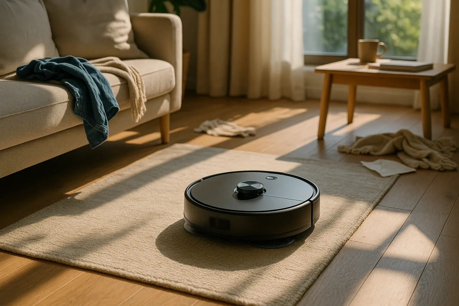 5 astuces pour optimiser le rangement autour de votre aspirateur robot laveur — 3. Organisez les câbles et fils électriques