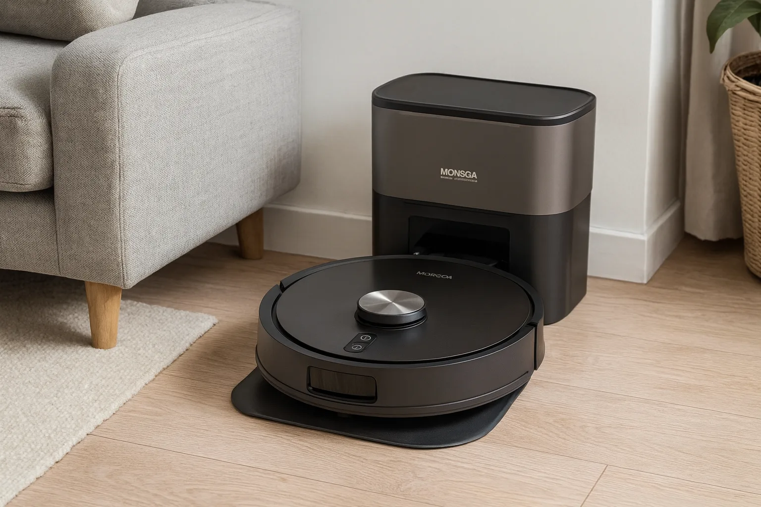 MONSGA Aspirateur Auto-vidage — Connectivité et Contrôle : Un Atout de Taille